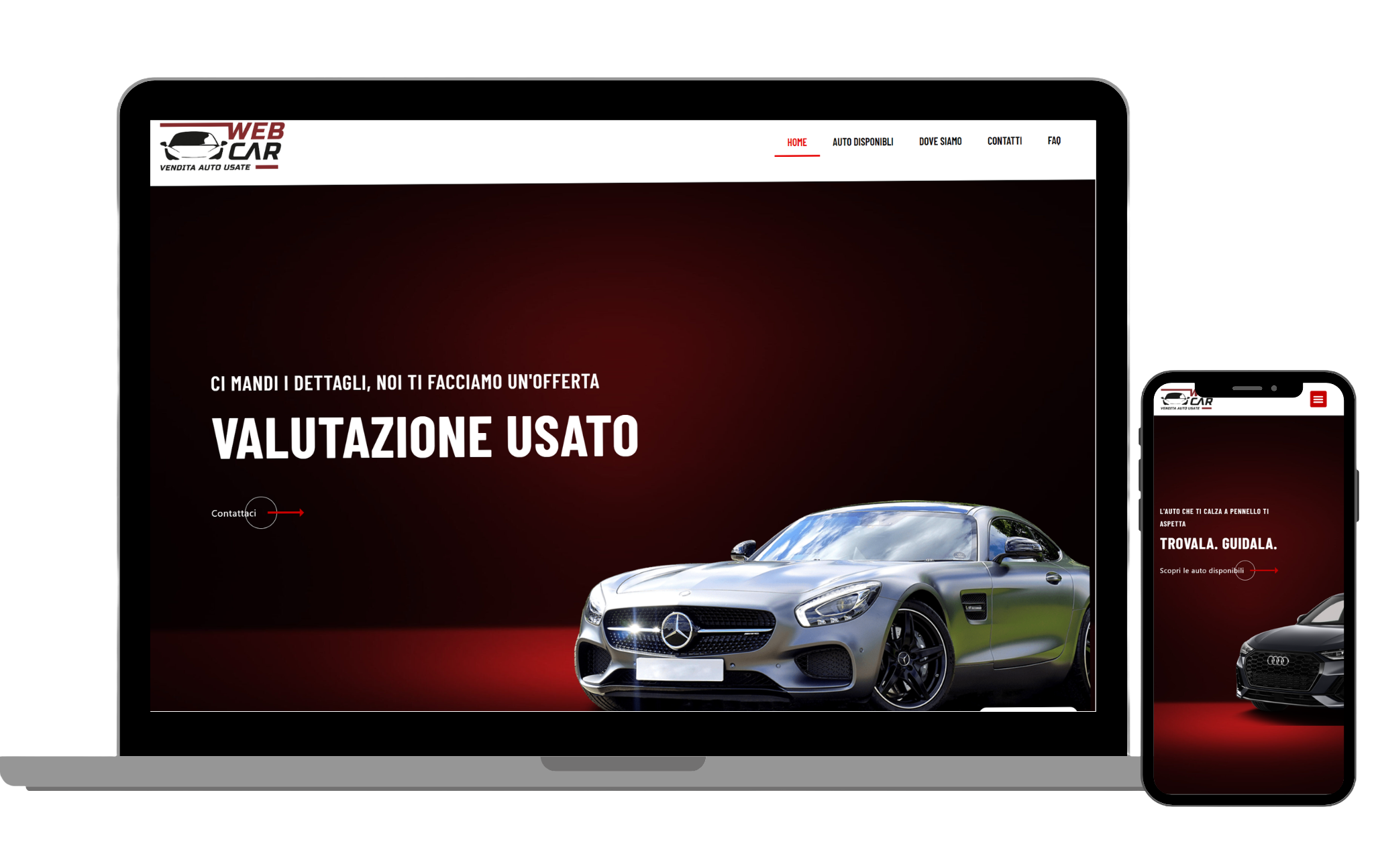Anteprima del sito Webcar Group su desktop e mobile